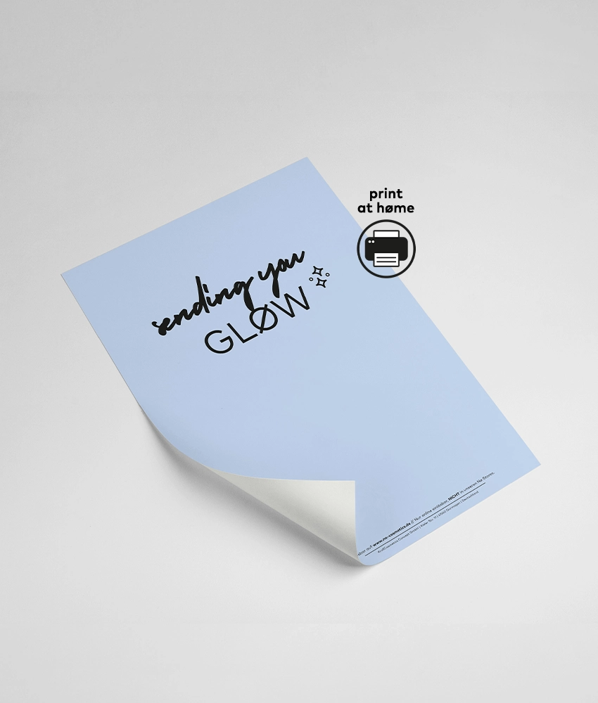 Geschenkgutschein "sending you GLØW" von Nø Cosmetics