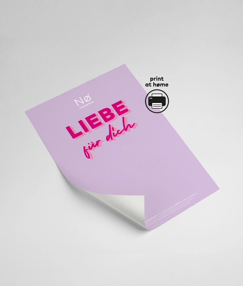 Geschenkgutschein "LIEBE für dich" von Nø Cosmetics