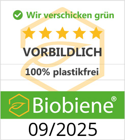 Biobiene Versandverpackung Gütesiegel