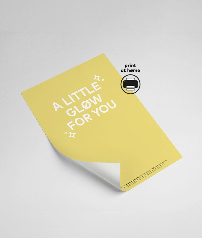 Geschenkgutschein "A LITTLE GLØW FOR YOU" von Nø Cosmetics